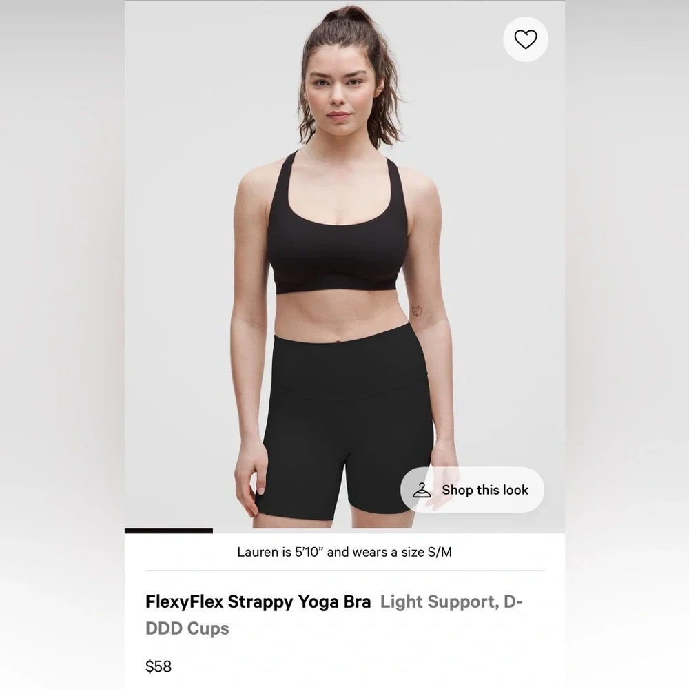 lululemon FlexyFlex Yoga Bra - xxs/xs D-DDD (fits like a small) - Picture 4 of 4